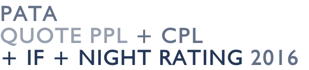 PATA  Quote PPL + CPL  + IF + Night Rating 2016